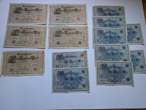 Reichsbanknoten konvolut 100 - reichsbanknoten,