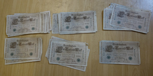 Lot 30x 1000 mark april - 30x,