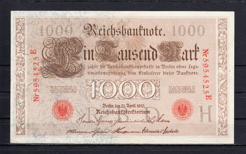 1000 mark 1910 ro - mark, 21.4.1910/