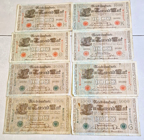 Konvolut reichsbanknoten 1000 - konvolut,