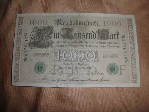 Deutsche reichsmark 1000 - deutsche, reichsmark,