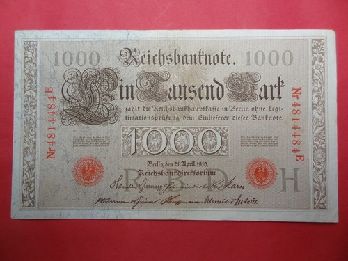 Reichsbanknote 1000 mark - reichsbanknote,