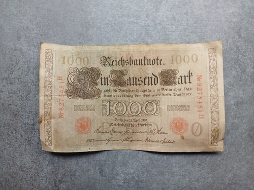 Reichsbanknote 1000 mark - 1000,