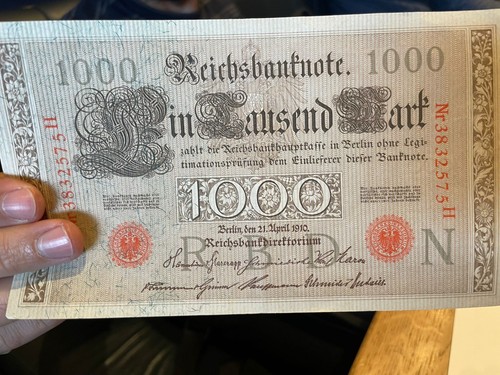 Deutsche reichsbanknote - deutsche, v