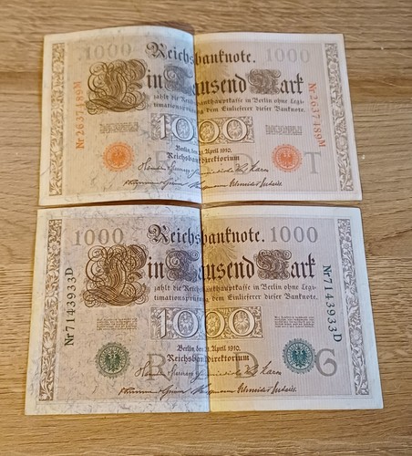 Reichsbanknoten 1000 mark - ,