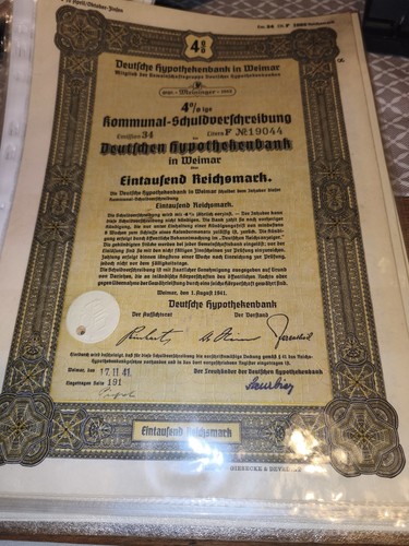 1000 reichsmark 1941 - 1941, –