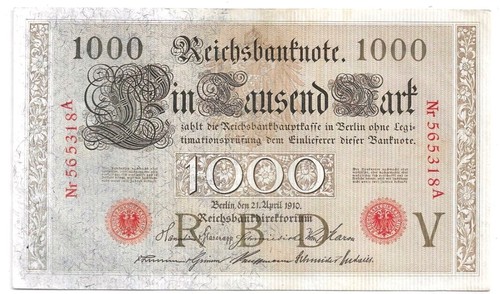1000 mark 1910 - 1000,