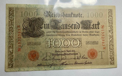 Reichsbanknote 1000 mark - reichsbanknote,
