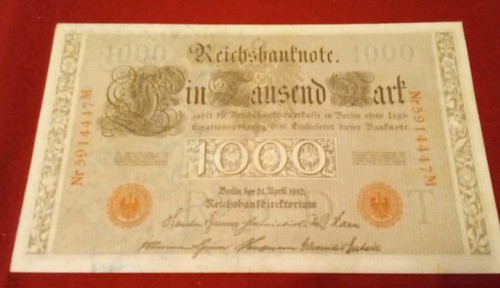 1000 reichsbanknote mark - 1000,