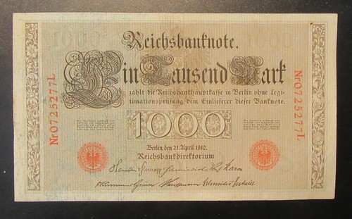 1000 mark reichsbanknote - 1000,