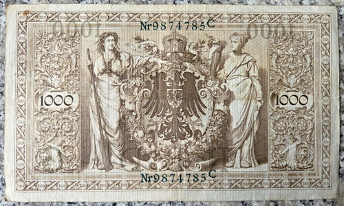 Deutsches reich reichsbanknote - deutsches,