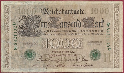 46b 1000 mark serie - 46b, (1910)