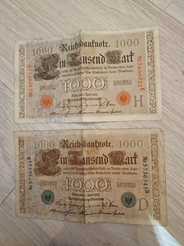Reichsbanknote 1000 mark - reichsbanknote,