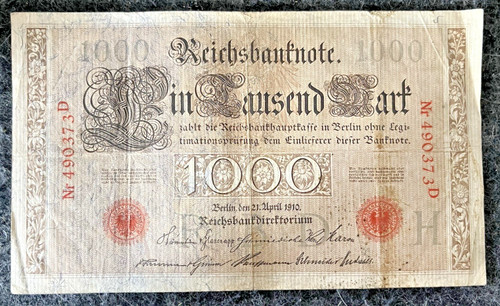Reichsbanknote ein tausend - reichsbanknote,