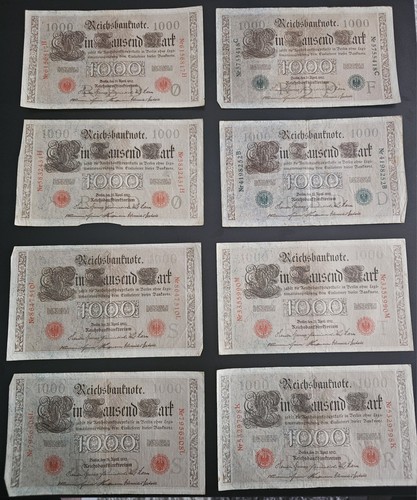 Reichsbanknote 1000 mark - reichsbanknote,