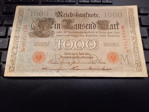 Reichsbanknote 1000 mark - reichsbanknote,