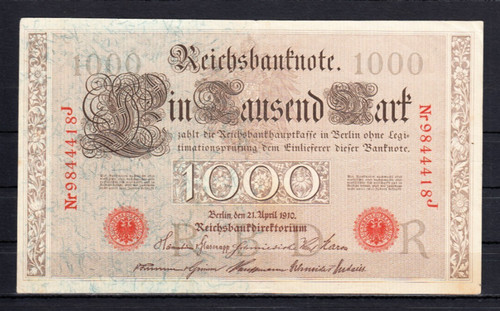 1000 mark 1910 ro - 1000, 21.4.1910/