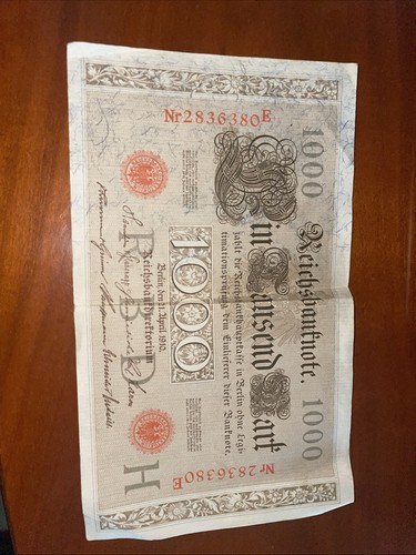 Reichsbanknote 1000 mark - reichsbanknote,