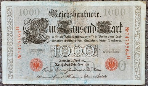 Original reichsbanknote 1000 - original,