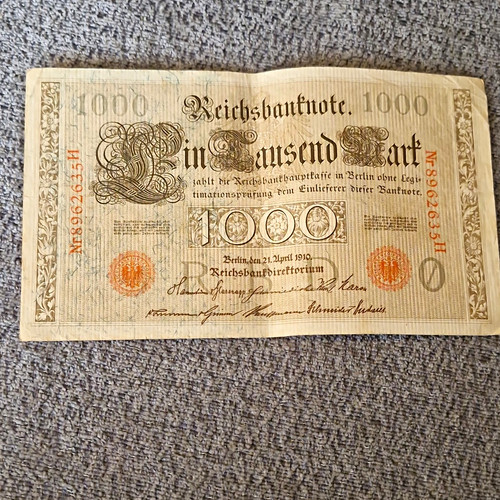 Reichsbanknote 1000 mark - x,