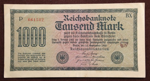 1000 mark reichsbanknote - 1000,