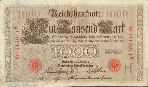 Deutsches reich banknote - deutsches,