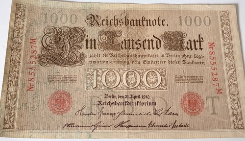 1000 mark reichsbanknote - 1000,