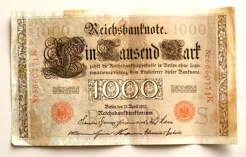 Reichsbanknote 1000 mark - 1000,