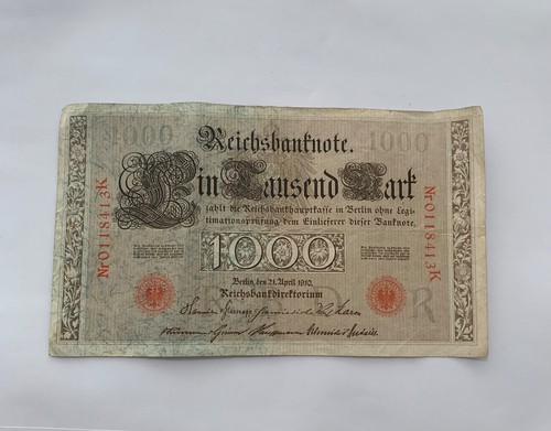 Reichsbanknote 1000 mark 1910 - 1000,