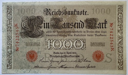 1000 mark 1910 - 1000,