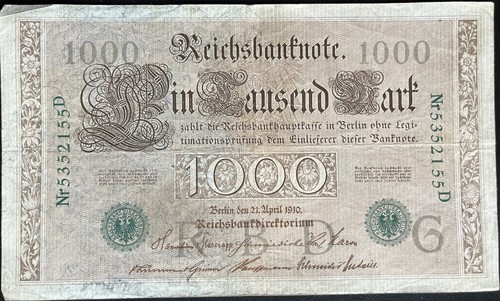 1000 mark reichsbanknote - 1000,