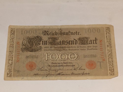 Reichsbanknote 1000 mark - reichsbanknote,