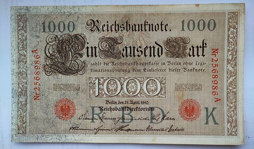 Reichsbanknote 1000 mark - reichsbanknote,