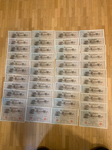 55x 1000 reichsmark banknote - 55x,