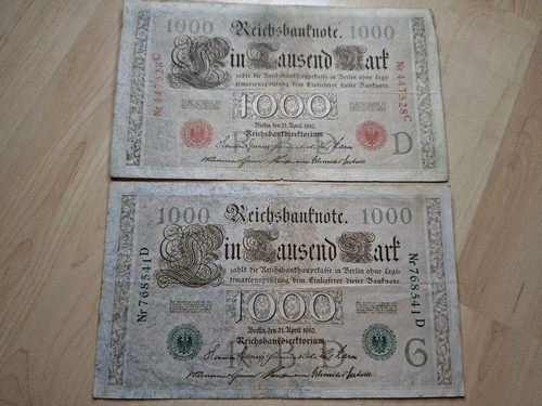 1000 mark 1910 - mark, banknote