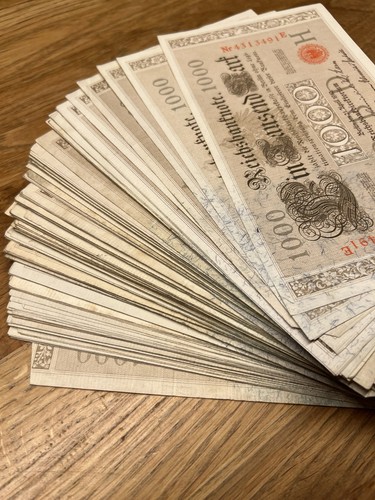 Reichsbanknote 1910 1000 - reichsbanknote, 1910,