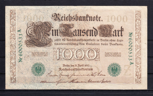 1000 mark 1910 - mark, (ro