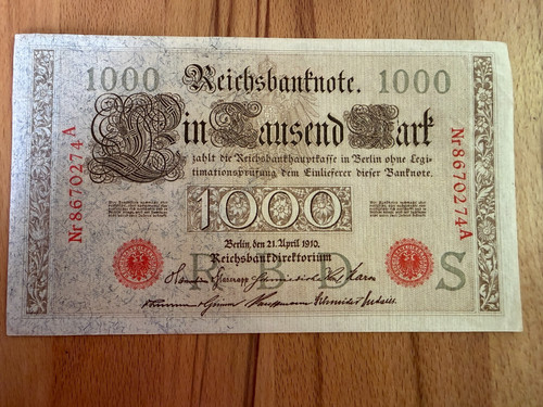 Banknote deutsches kaiserreich - banknote,