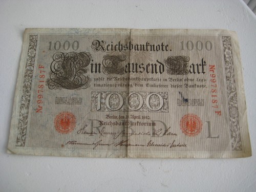 1000 mark reichsbanknote - 1000,