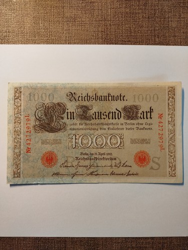 Reichsbanknote 1000 mark 1910 - reichsbanknote,