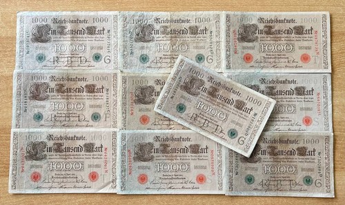 Lot 1000 mark - mark, 1910