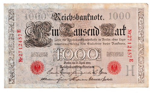 Reichsbanknote 1000 mark - mark, 1910
