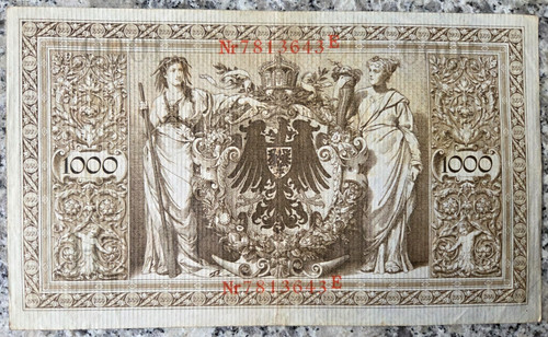 Deutsches reich reichsbanknote - reich,