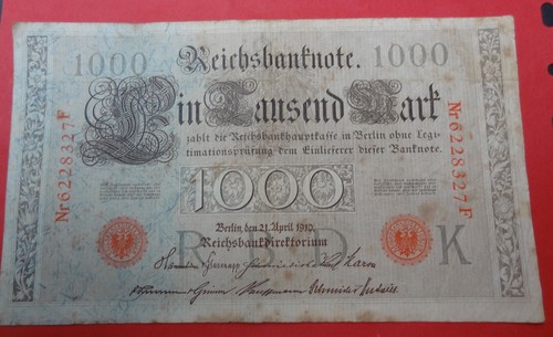 Reichsbanknote 1000 mark - reichsbanknote,