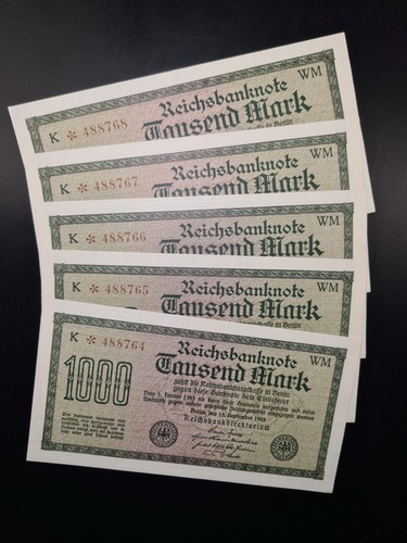 5er set 1000 mark - set, 1922