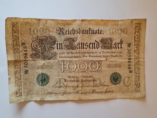 1000 mark reichsbanknote - 1000,