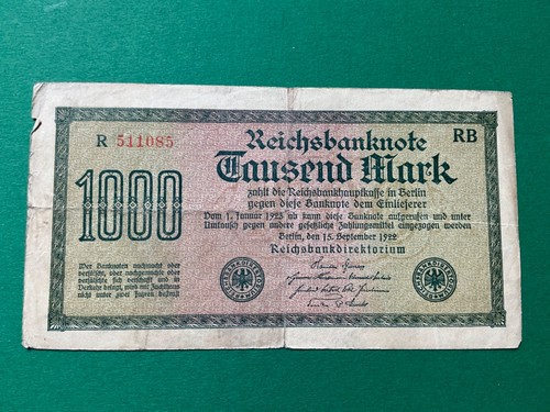 1000 mark tausend 1922 - mark,