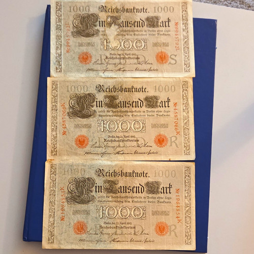 Lot reichsbanknote 1000 - lot,