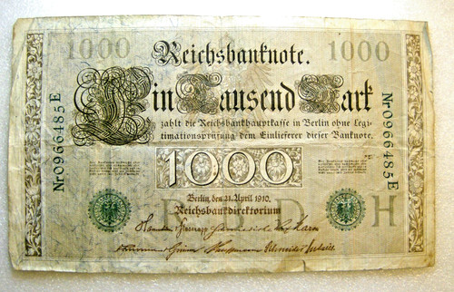 Reichsbanknote 1000 mark - mark,