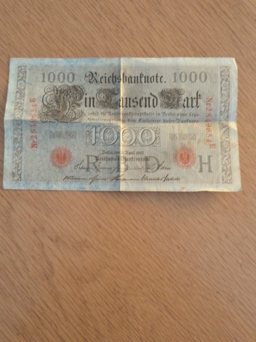 1000 mark reichsbanknote - mark,